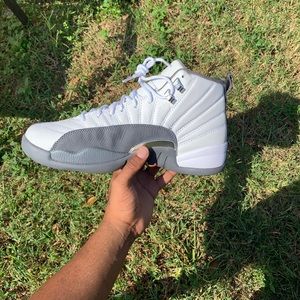 Jordan 12 retro white dark grey